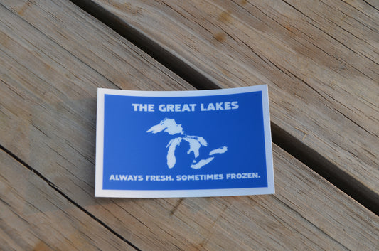 Frozen Great Lakes Sticker