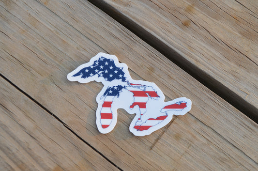 Great Lakes US Flag sticker