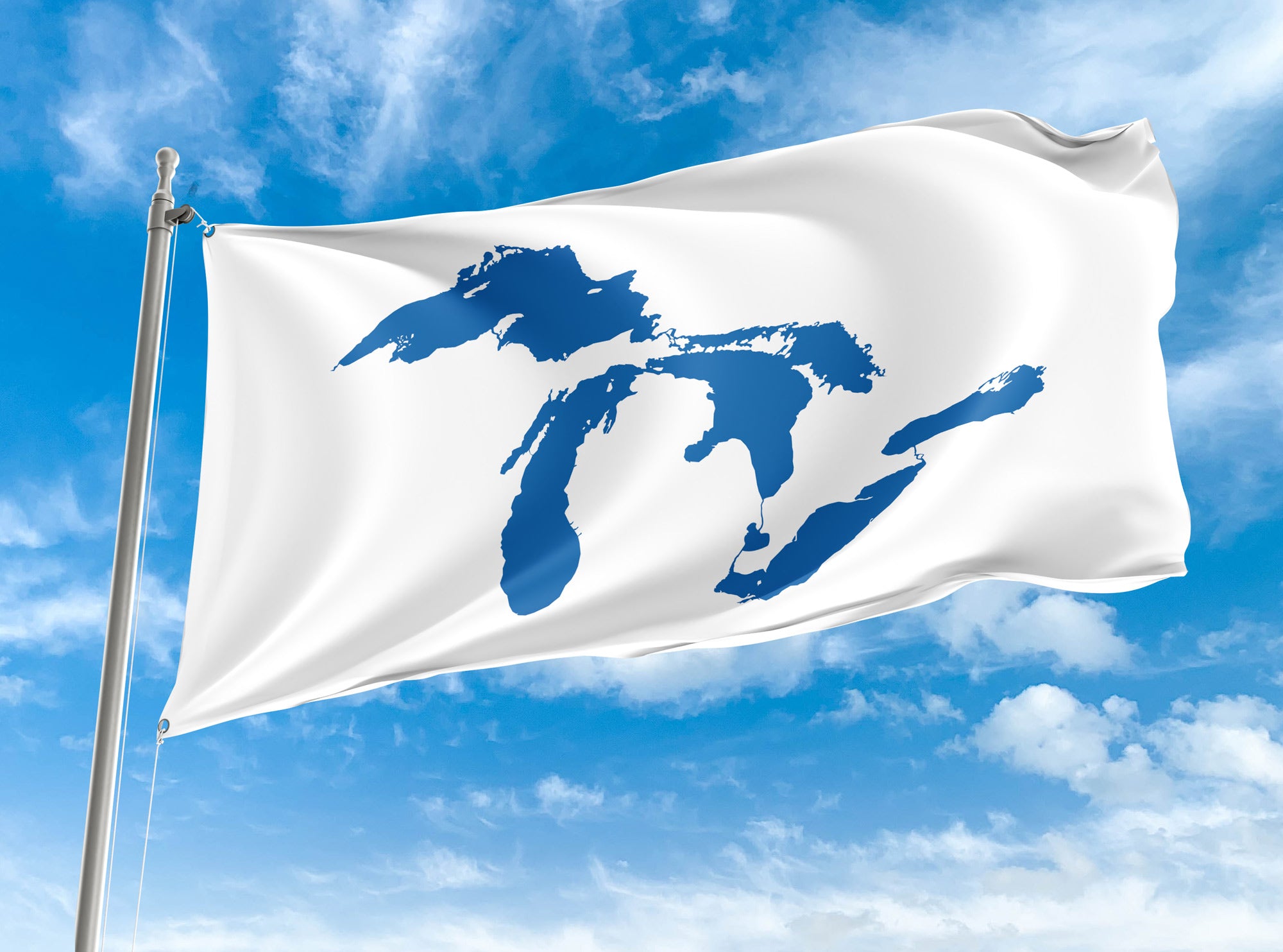 Great Lakes – Finnish Blue | Michigan Flag – Peninsula Gear