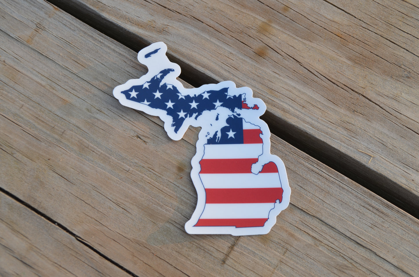 Michigan US Flag sticker