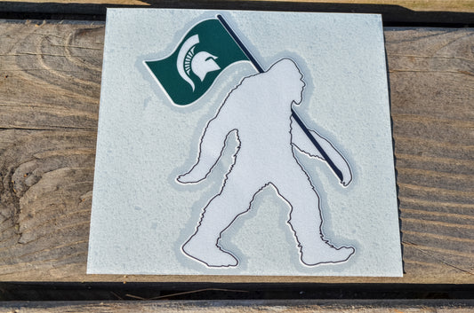 MSU Big Foot Sticker - Large