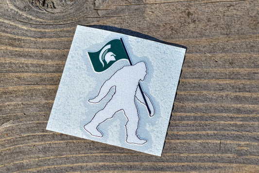 MSU Big Foot Sticker - Small