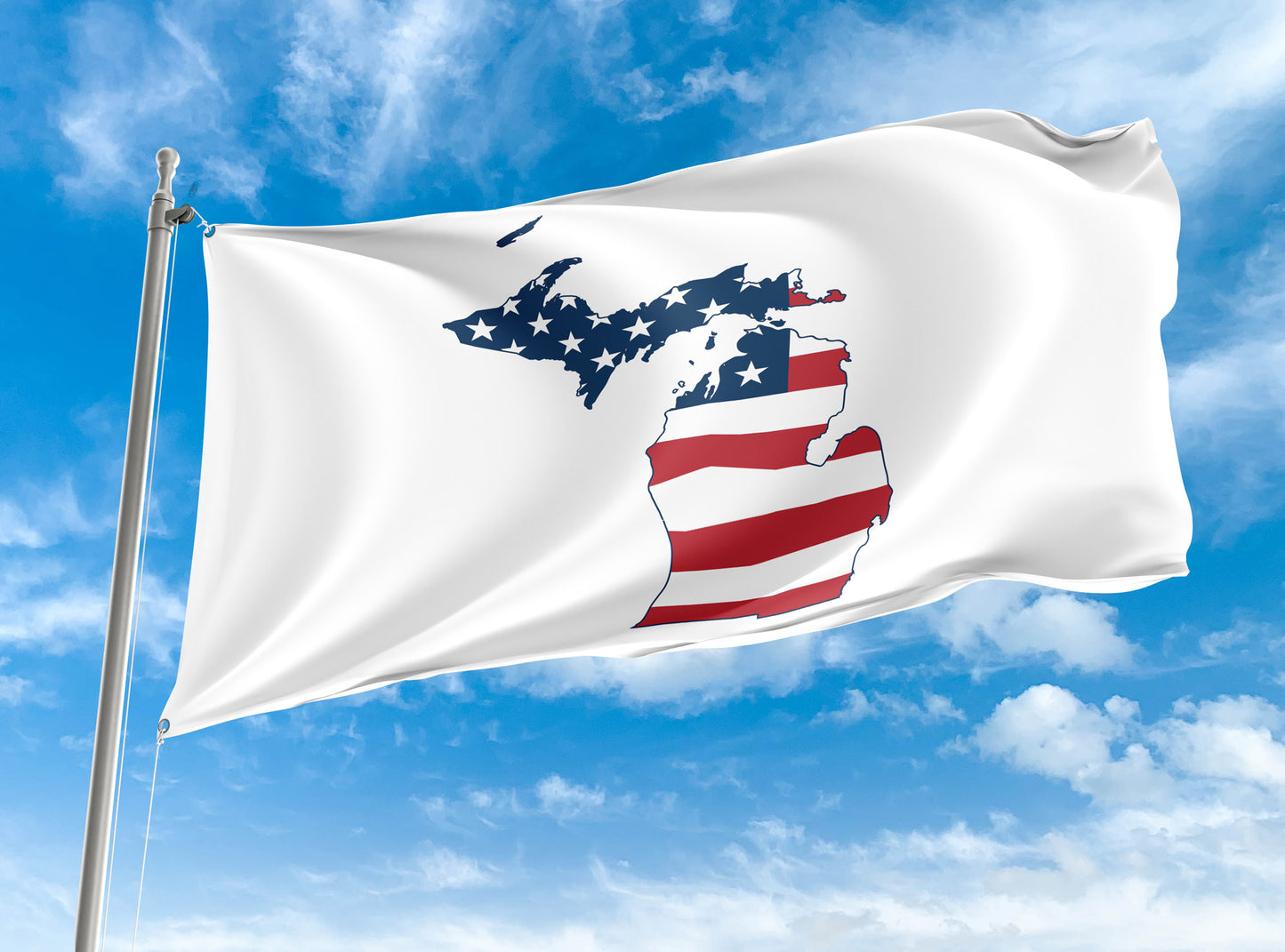 Michigan US Flag