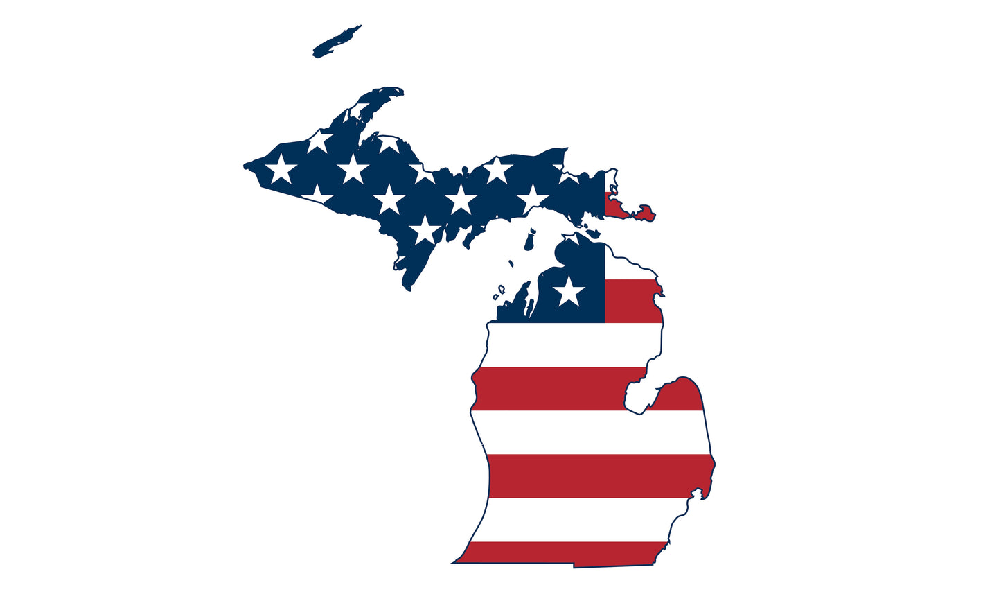 Michigan US Flag