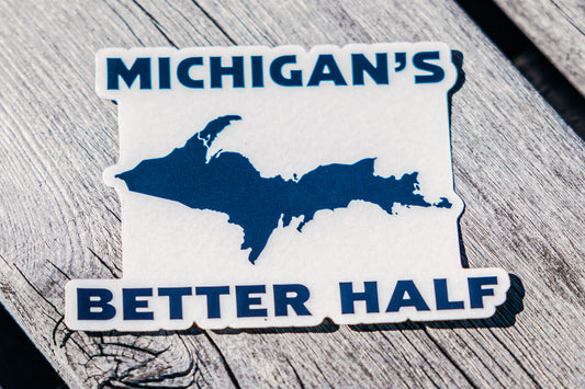Michigan's Better Half Sticker