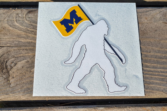 U of M Bigfoot Sticker - Large