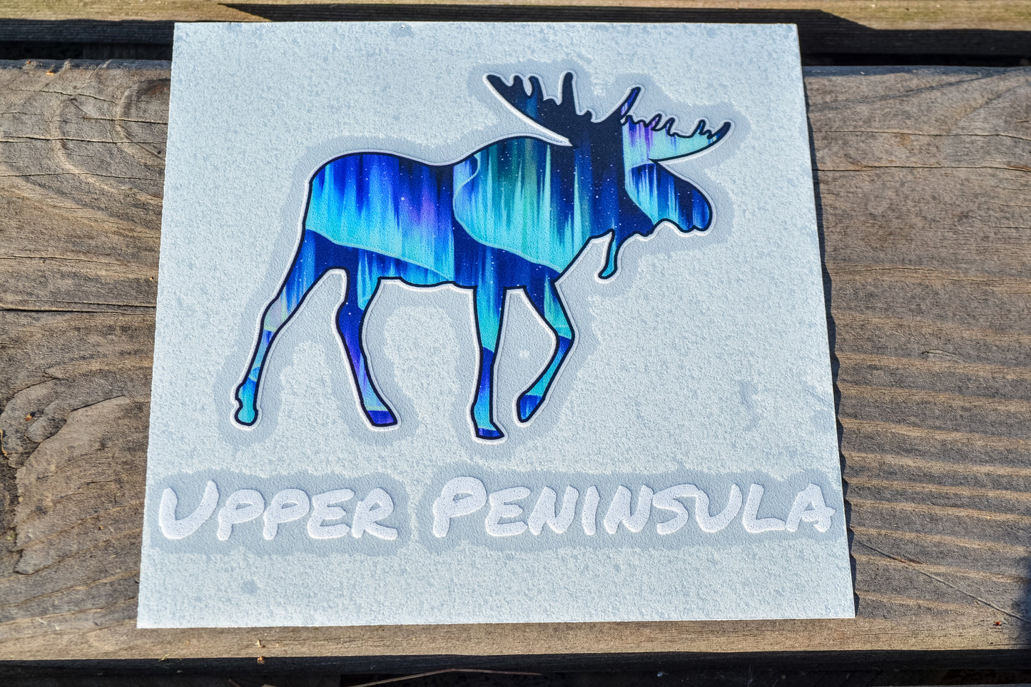 UP Moose Northern Lights Sticker - Large