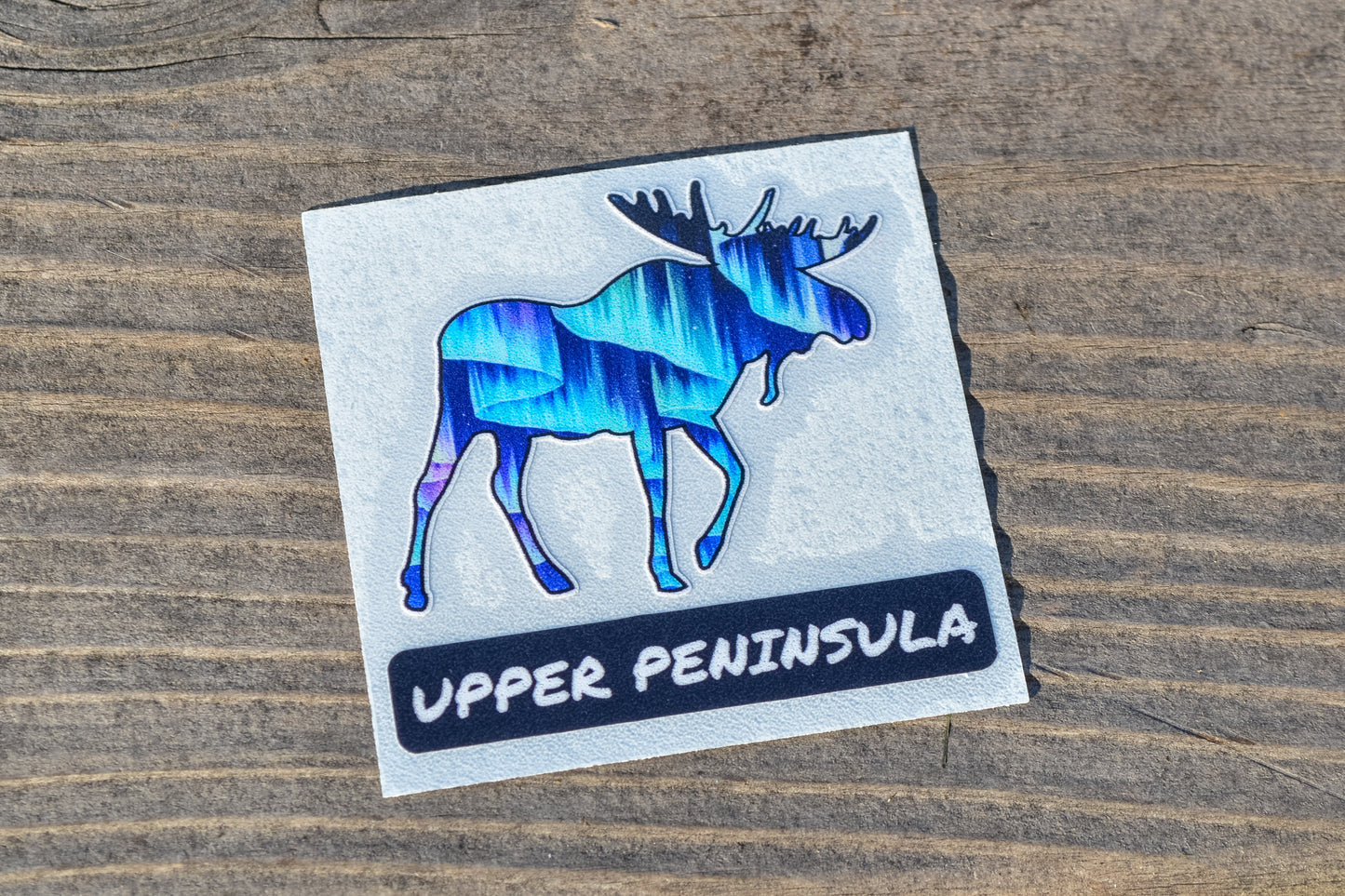 UP Moose Northern Lights Sticker - Small