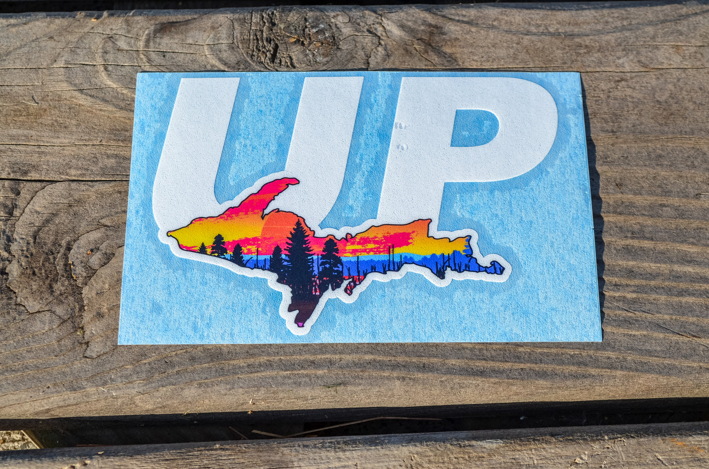 UP Sunset Sticker - Large