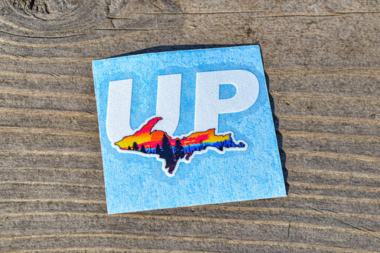 UP Sunset Sticker - Small